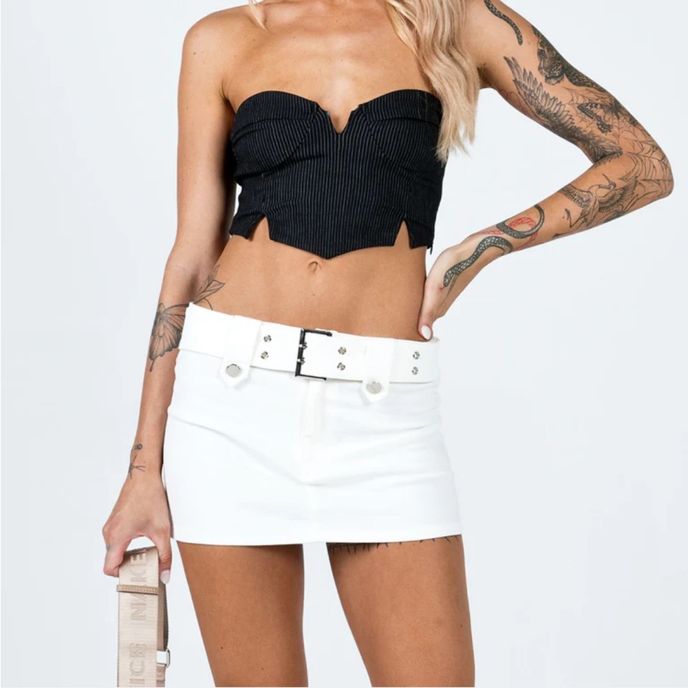 NWT Teresa Mini Skirt White Princess Polly